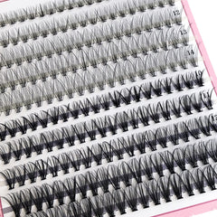200Pcs 10D 20D Cluster Lashes D Curling Eyelash Extension