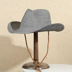 Casual Big Brim Jazz Hat Outdoor Beach Travel Sunscreen Straw Hat