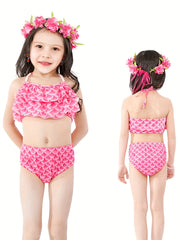 Mermaid Costume Swimsuit 3pc Set w/ Accessories Mermaid Princess Dress Up