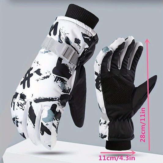 Waterproof Winter Cycling Gloves Warm Snow Sports Gloves