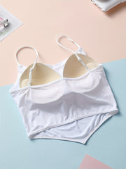 Girls Ribbed Cami Underwear Summer Kids Clothes