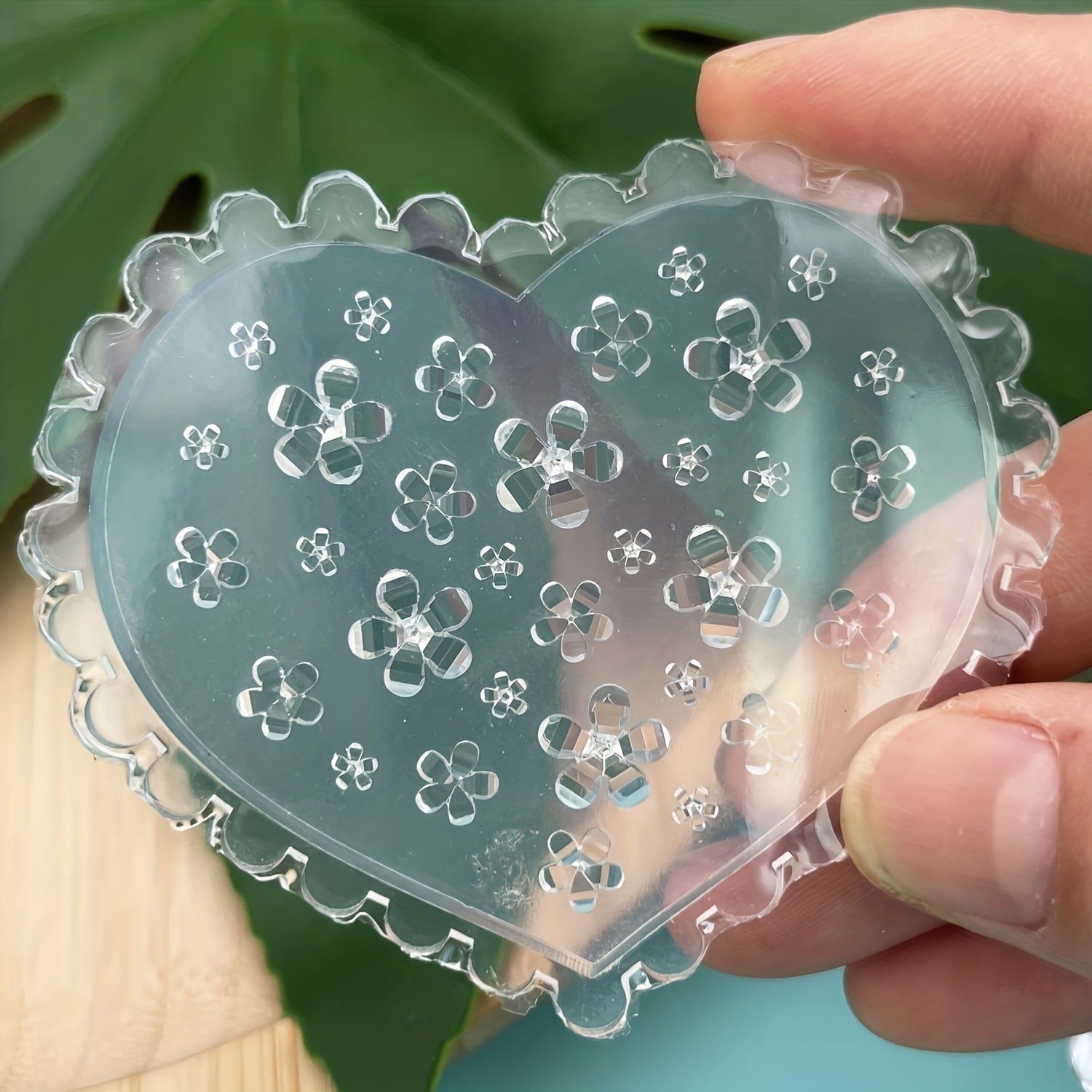 Silicone Mold 5 Petal Flower Clay DIY Earrings Necklaces Nails