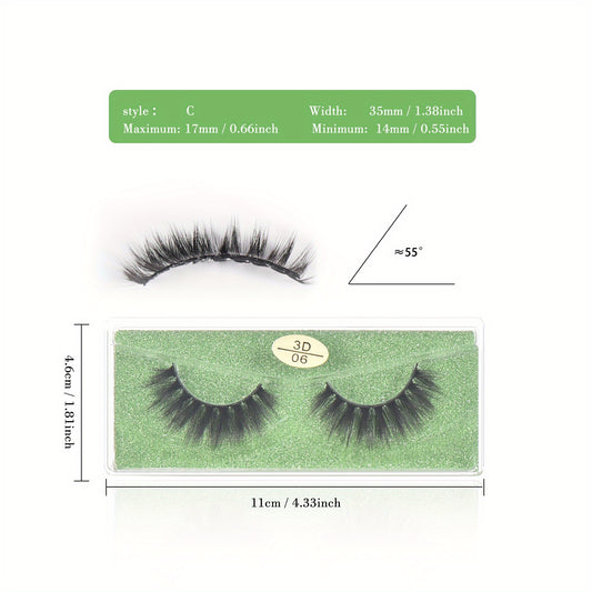 Thick Fluffy False Eyelashes Extension Makeup 10 Styles