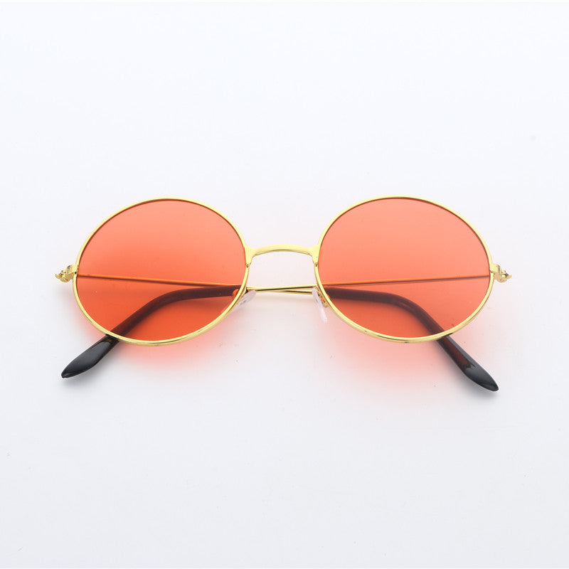 Vintage Round Ink Glasses Hip Hop Party Sunglasses Men Women