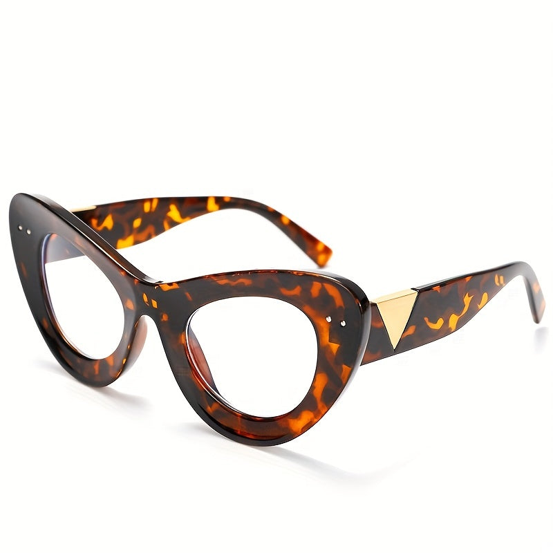 Retro Cat Eye Clear Lens Glasses Anti Light Glasses