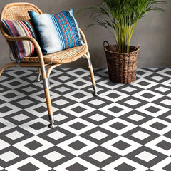 12pcs Moroccan Style Floor Stickers Waterproof Non slip Home Decoration Self adh