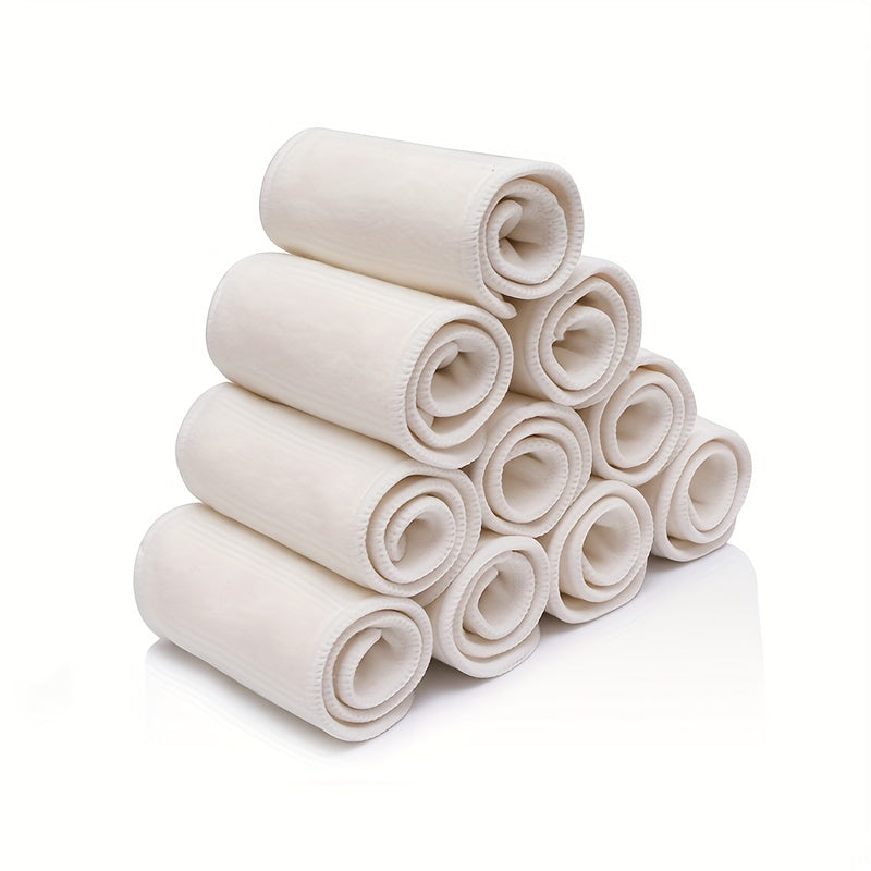 Bamboo Cotton Cloth Diaper Insert, Reusable Washable Baby Diaper