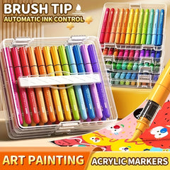 Water Based Ink Marker Set 60pcs Automatic Ink Control System Painting Marker
