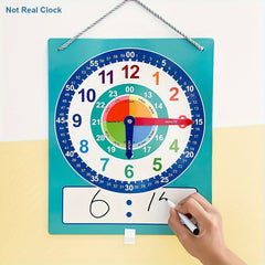 Dry Erase Teaching Clock for Primary School Student Classroom
