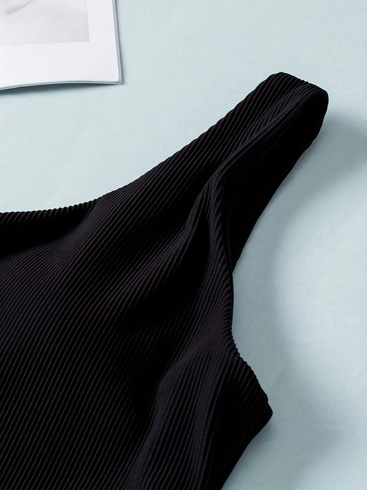 Women's One Shoulder Yoga Set Sports Bra & Shorts Activewear