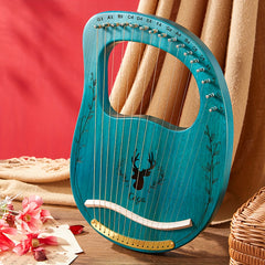 Small Portable 16 19 String Harp Lyre Easy To Learn