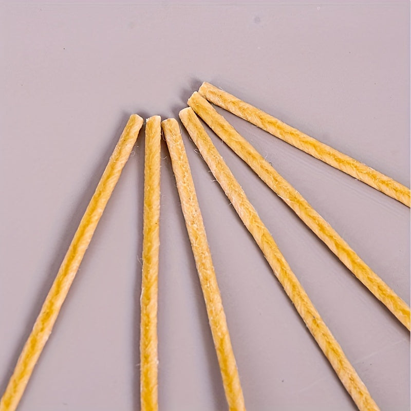 100pcs Hemp Thread Beeswax Wax Core DIY Candle Thread Candle Accessories