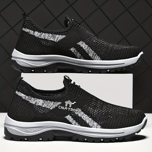 Men's Slip-On Walking Shoes Breathable Mesh Comfortable Sneakers