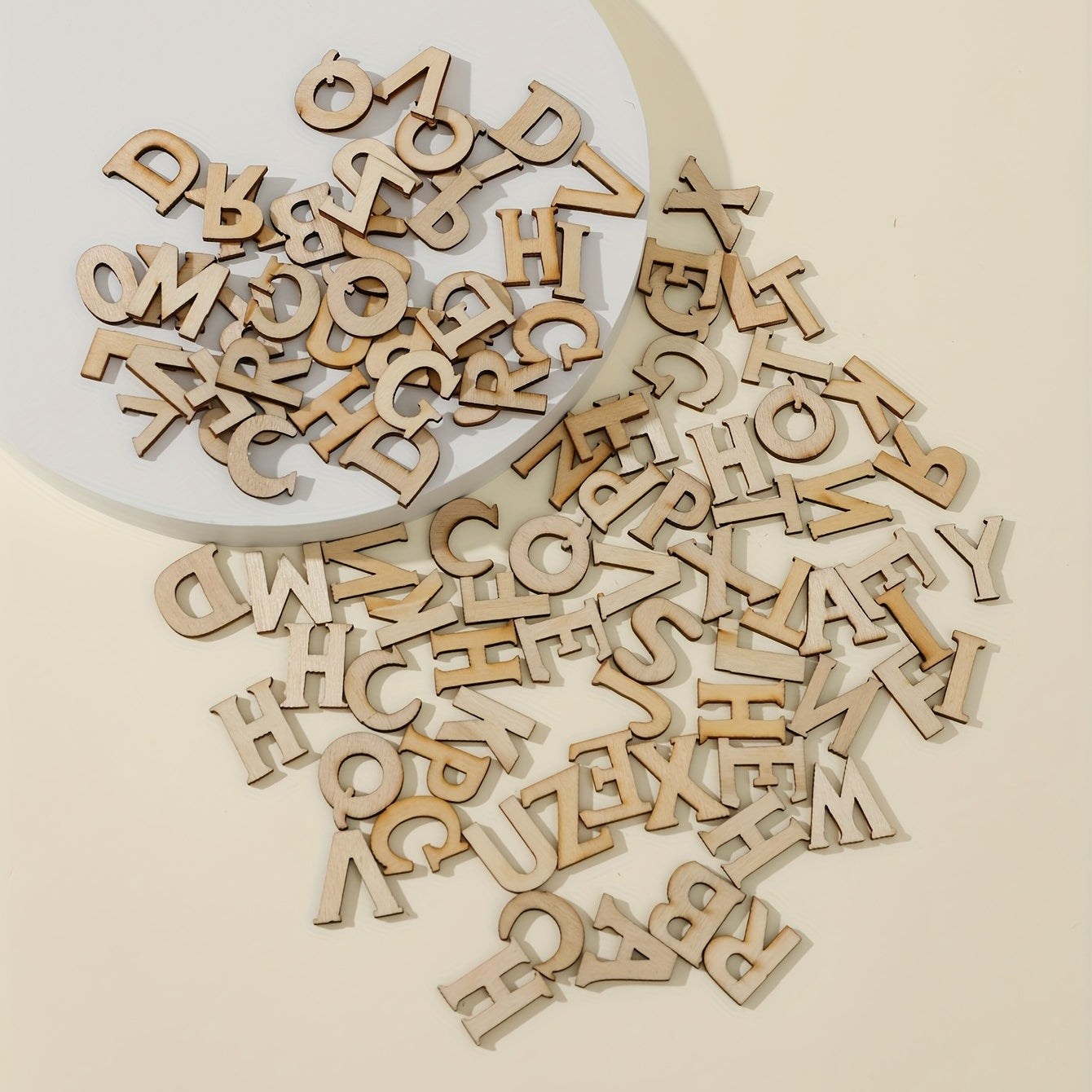 100pcs Wooden Letters Alphabet Letters For Crafts Unfinished Wood Letters