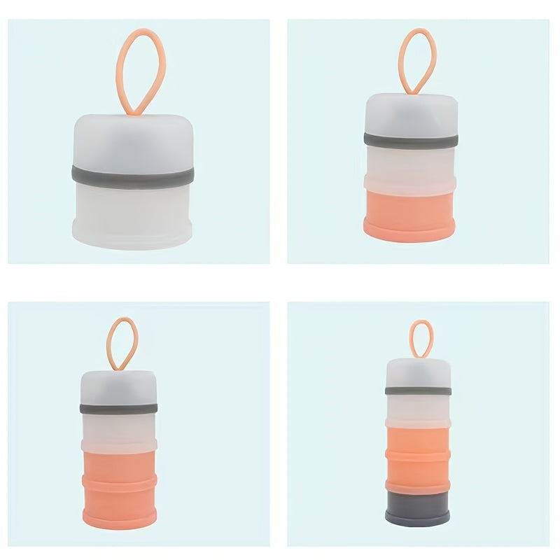 4-Layer Portable Milk Powder Container & Large Food Storage Box for Baby