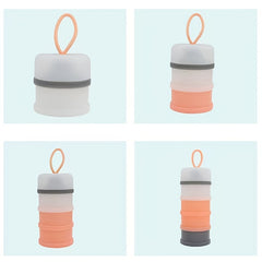 4-Layer Portable Milk Powder Container & Large Food Storage Box for Baby