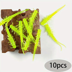 10pcs Worm Fishing Lures for Freshwater & Saltwater Fishing
