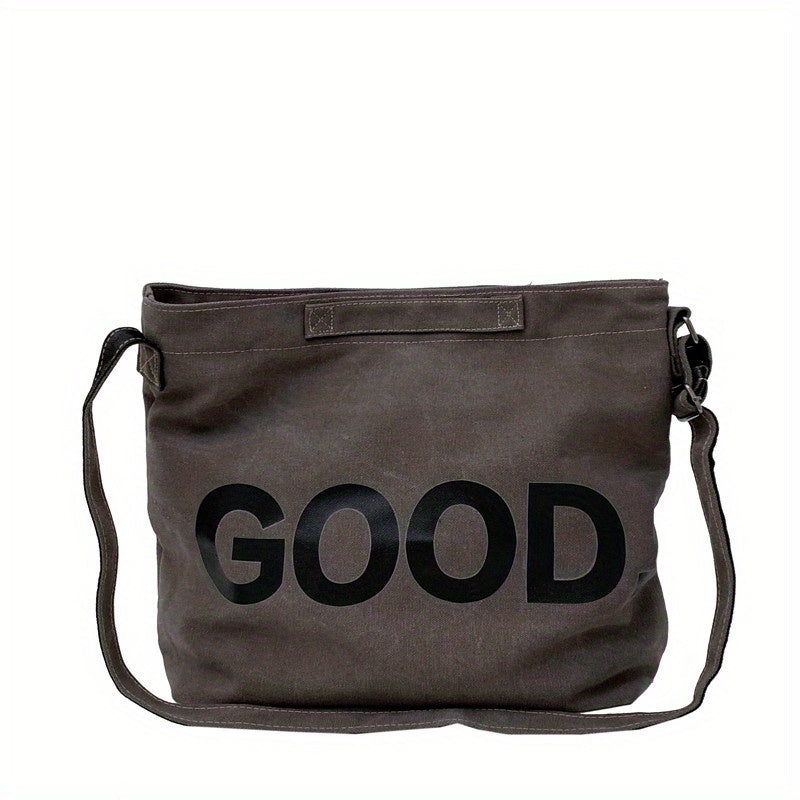 Vintage Vegan Crossbody Bag Large Capacity Shoulder Bag