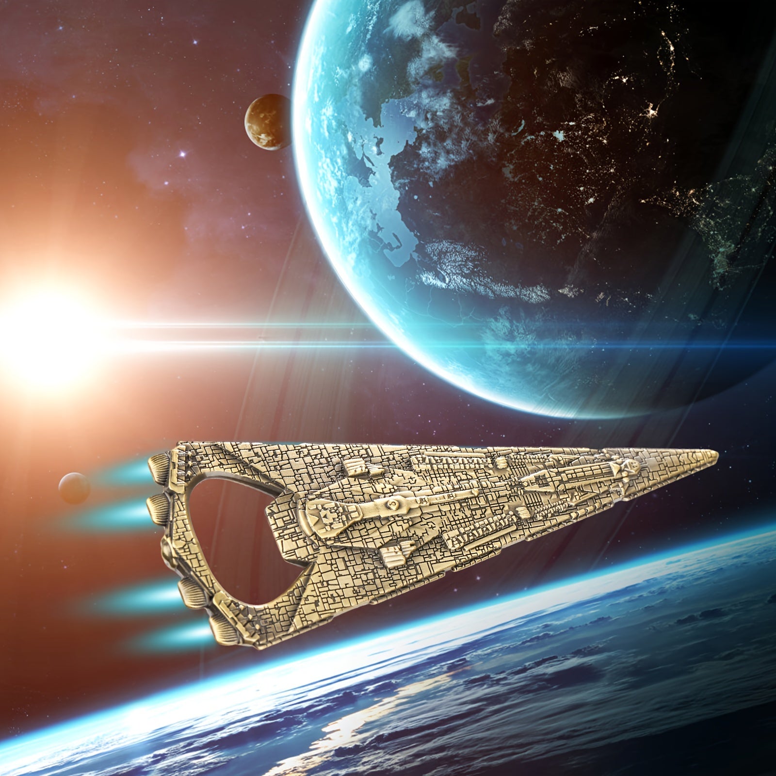 Spaceship Warship Beer Bottle Opener for Space Fans
