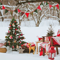 10pcs Christmas Snowflake Pendant Tree Decoration