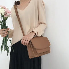 Hot Women Handbag Small Flap Bag Lady Mini Square Shoulder Bag