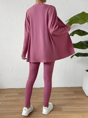 Three Piece Cardigan, Cami Top & Pants Set
