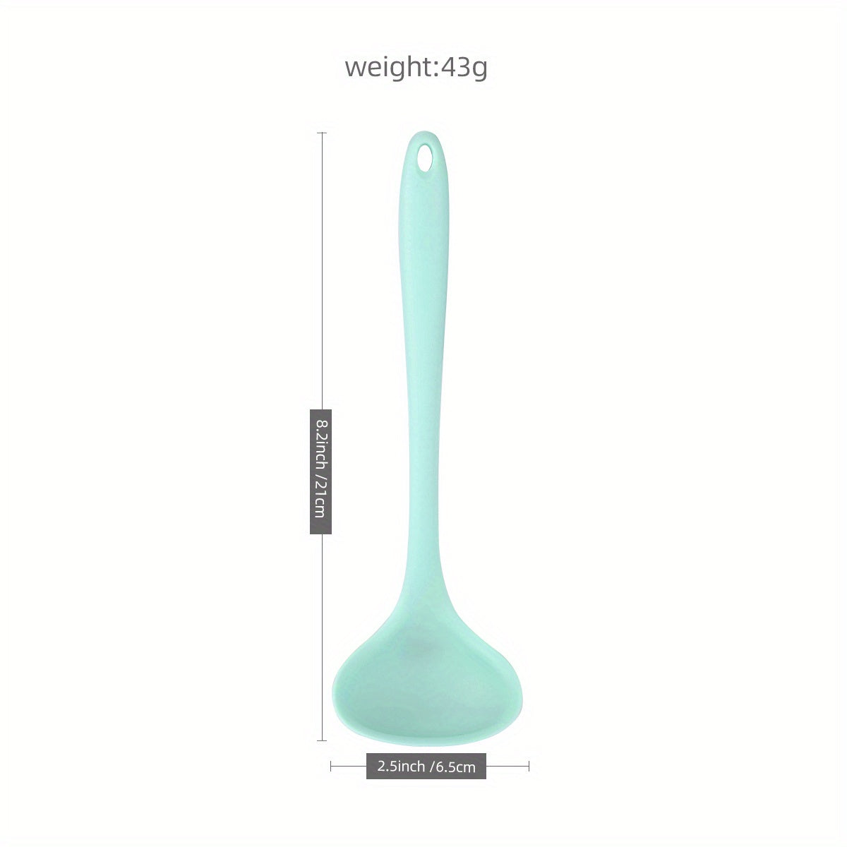 1pc Small Slotted Serving Spoon Silicone Olive Spoon Colander