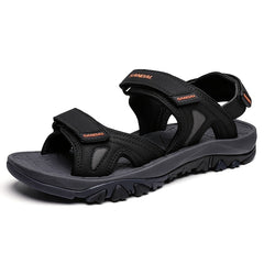 Men's Non Slip Hook And Loop Sandals Durable Quick Dry Closed Toe Beach Shoes