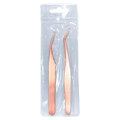 2 Pcs Eyelash Tweezers Thin Extensions Remover Tools