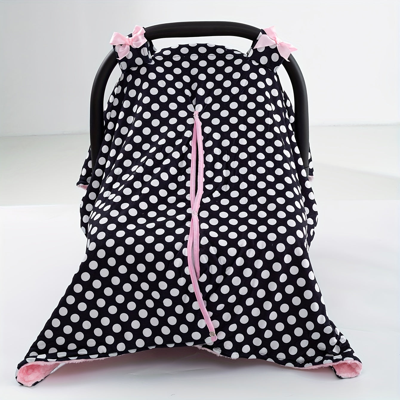 Girls Polka Dots Car Seat Sunshade Cover