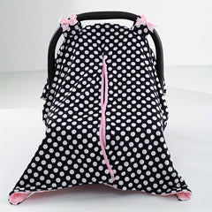 Girls Polka Dots Car Seat Sunshade Cover