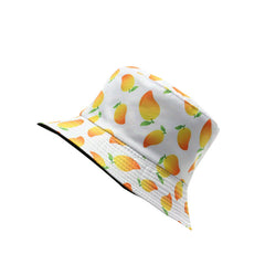 Men's Sunscreen Sunshade Sun Hat Fruit Pattern Print Double-sided Bucket Hat