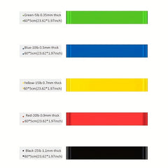 TPE Yoga Elastic Belt Fitness Resistance Band for Strength Training
