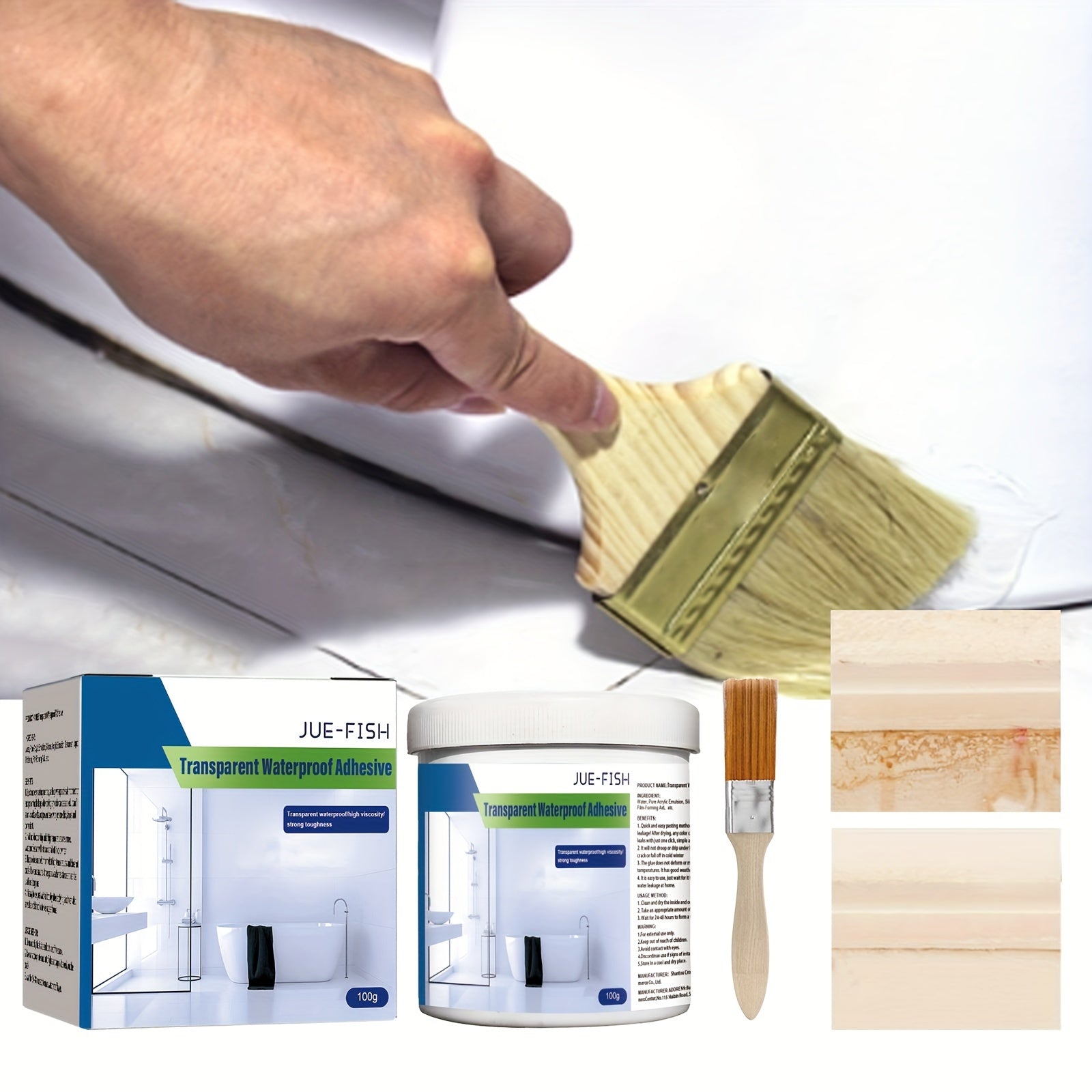 Transparent Waterproof Glue Coating for Bathroom Balcony Roof