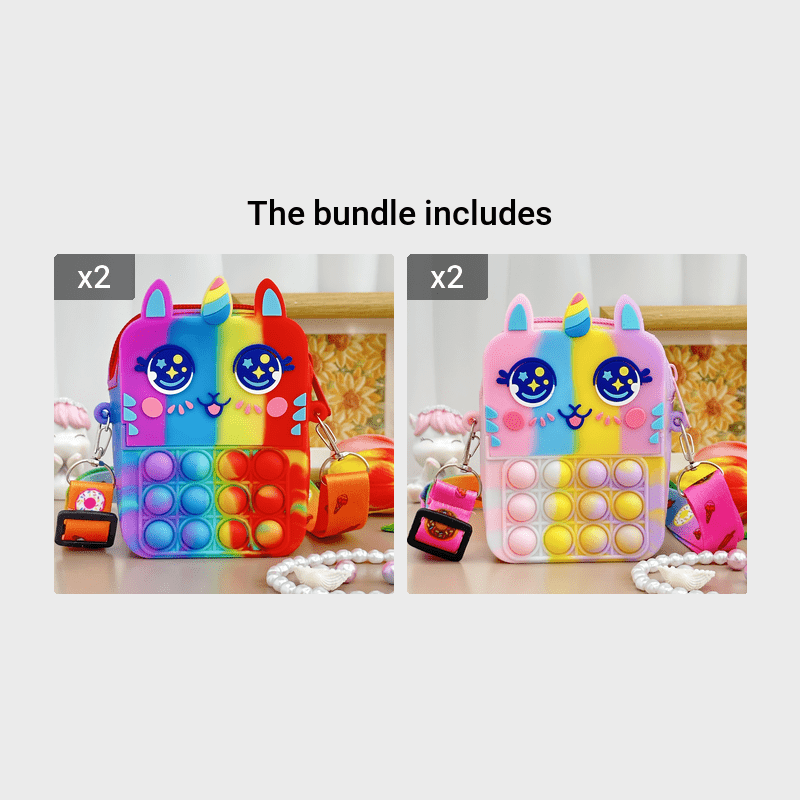 Girls Unicorn Coin Purse Crossbody Bag Gift Kids Accessories