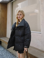 Warm Puffer Jacket for Women - Outdoor Winter Coat