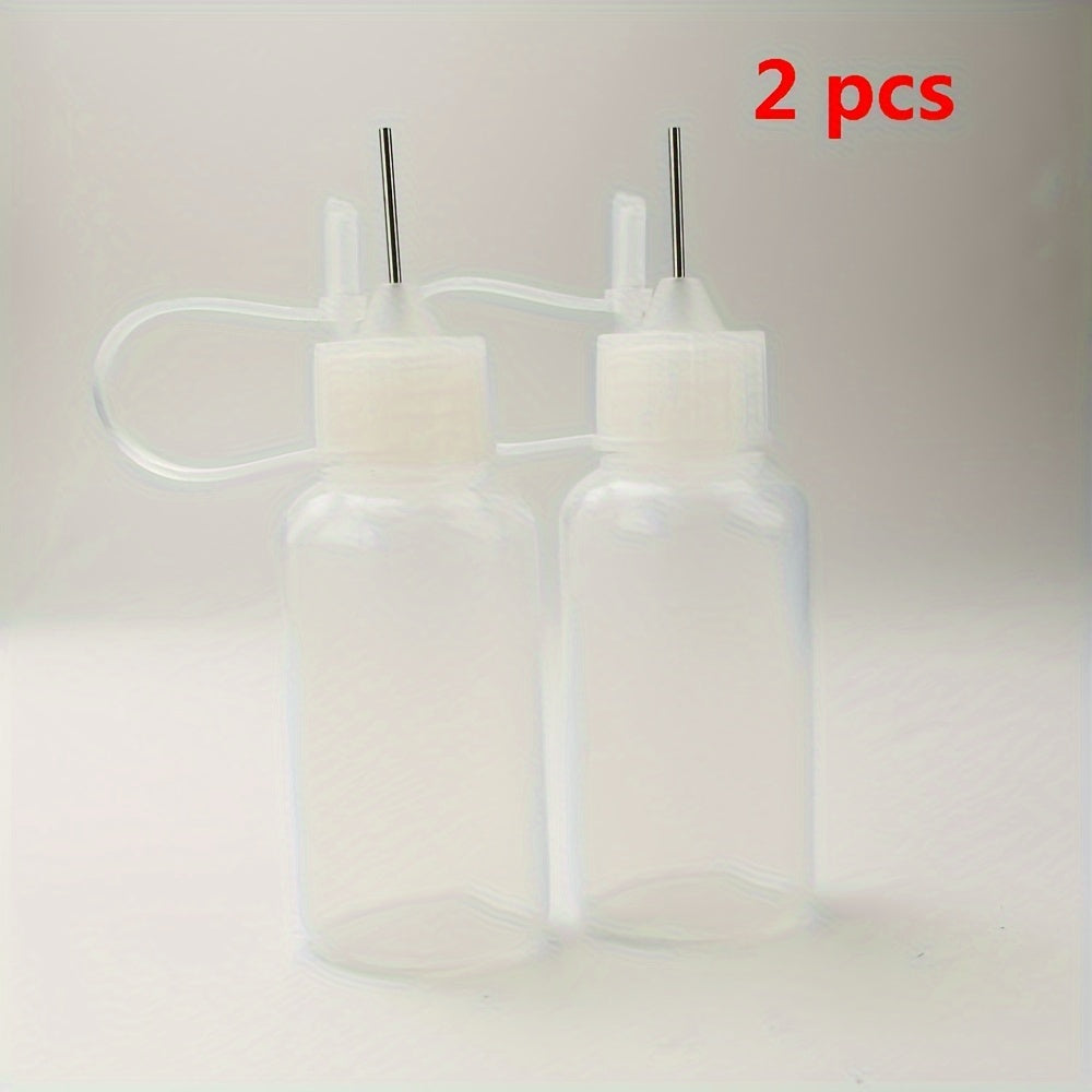 6pcs 20ml Soft Plastic Glue Applicator Bottles with Needle Tip