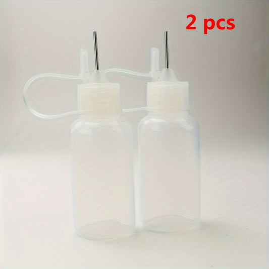 6pcs 20ml Soft Plastic Glue Applicator Bottles with Needle Tip