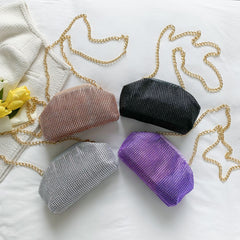 Women's Chain Shoulder Bag Sequin Cloud Bag