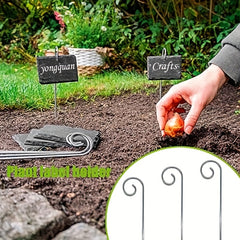 20pcs Stainless Steel Stake Hooks for Plant Labels - Weather Resistant