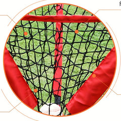 Softball Baseball Net Pocket Triangle Ball Holder Portable Ball Collector
