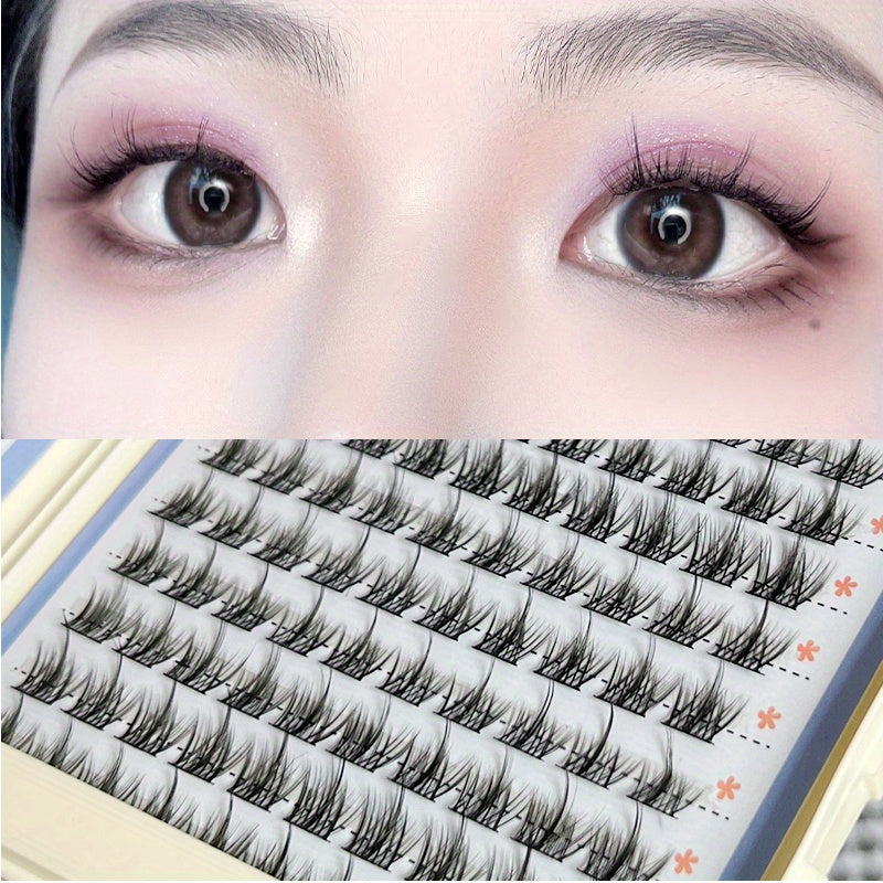 Segmented Curling False Eyelashes Natural Simulated Lightweight Soft
