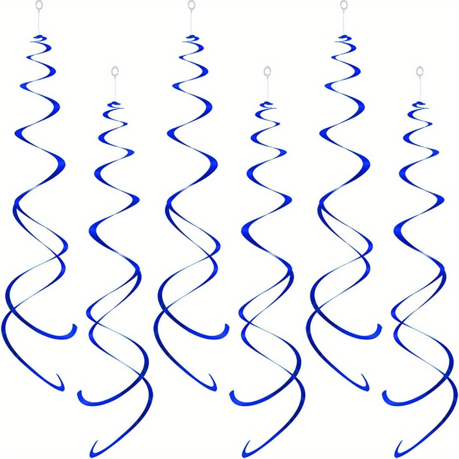 12pcs Foil Swirl Hanging Decoration Birthday Halloween Wedding Baby Shower Party