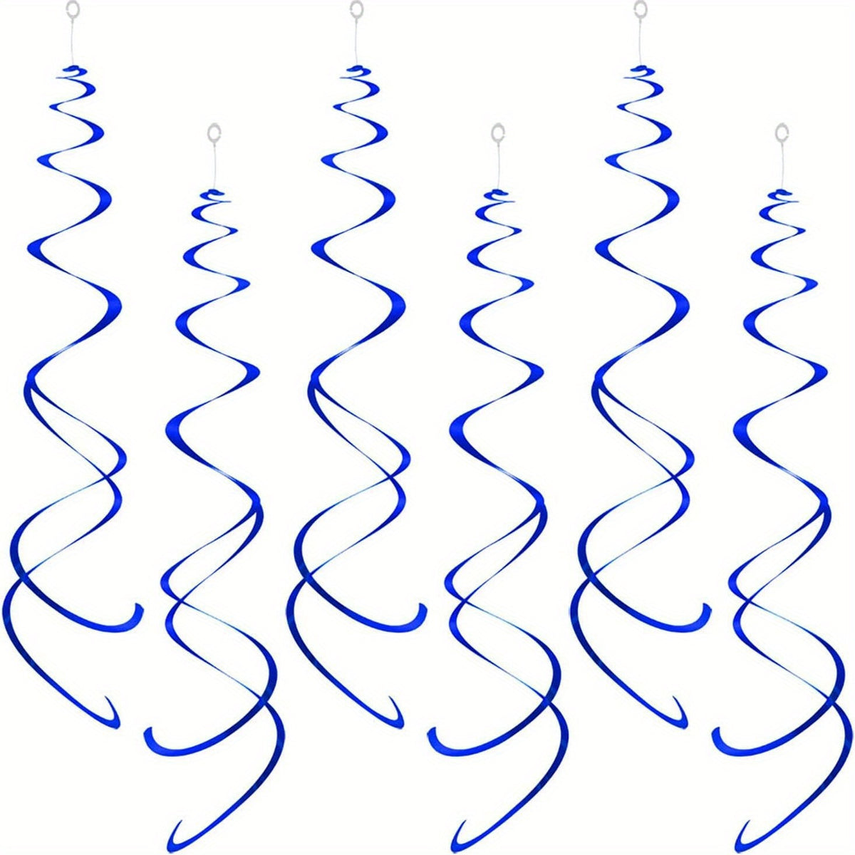 12pcs Foil Swirl Hanging Decoration Birthday Halloween Wedding Baby Shower Party