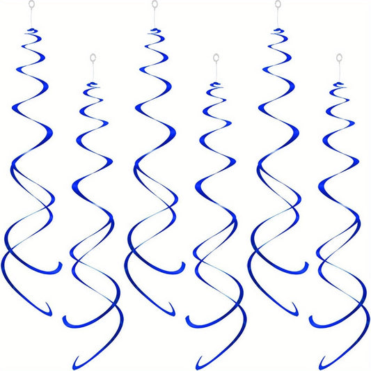 12pcs Foil Swirl Hanging Decoration Birthday Halloween Wedding Baby Shower Party