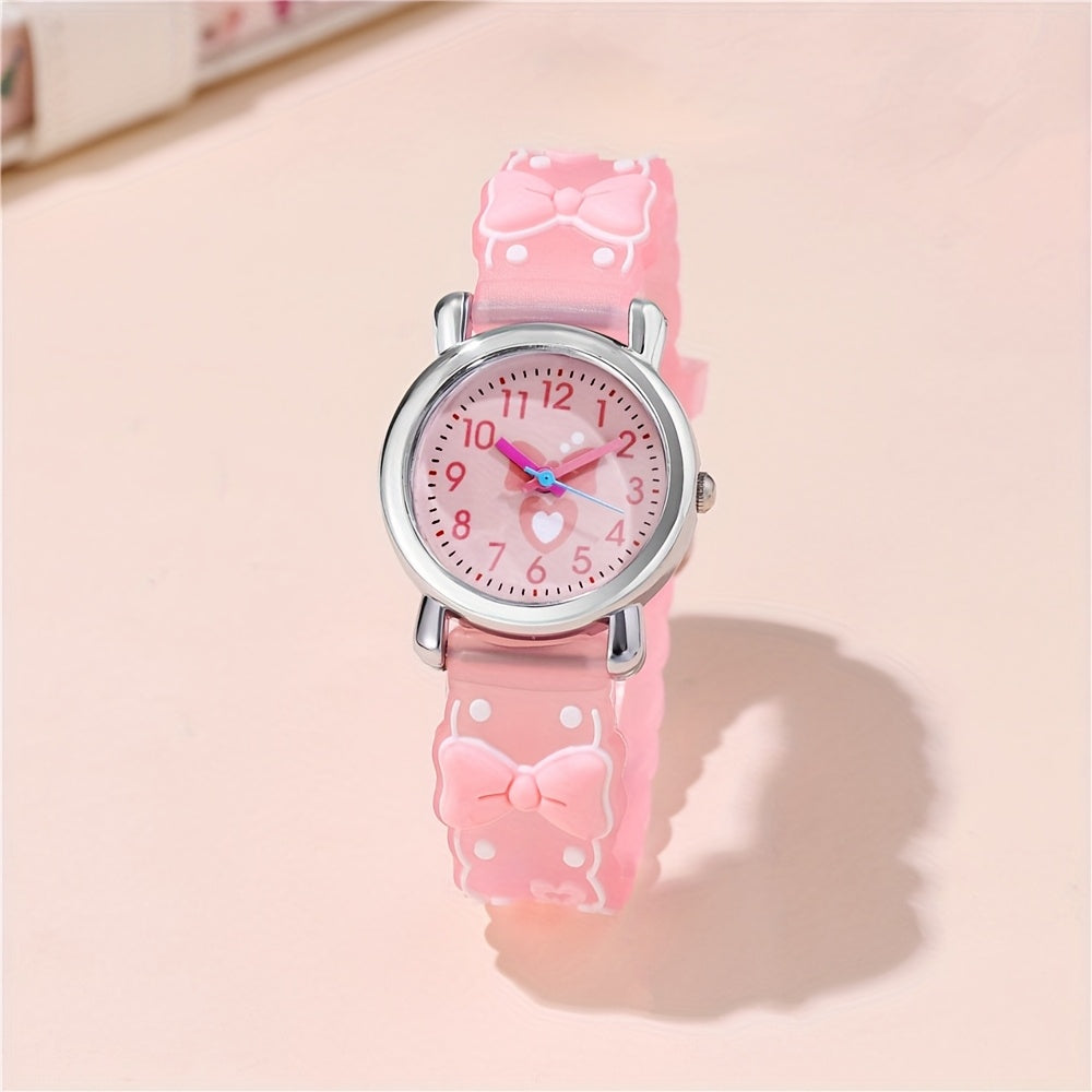 One Multicolor Bow Quartz Watch, Birthday Gift
