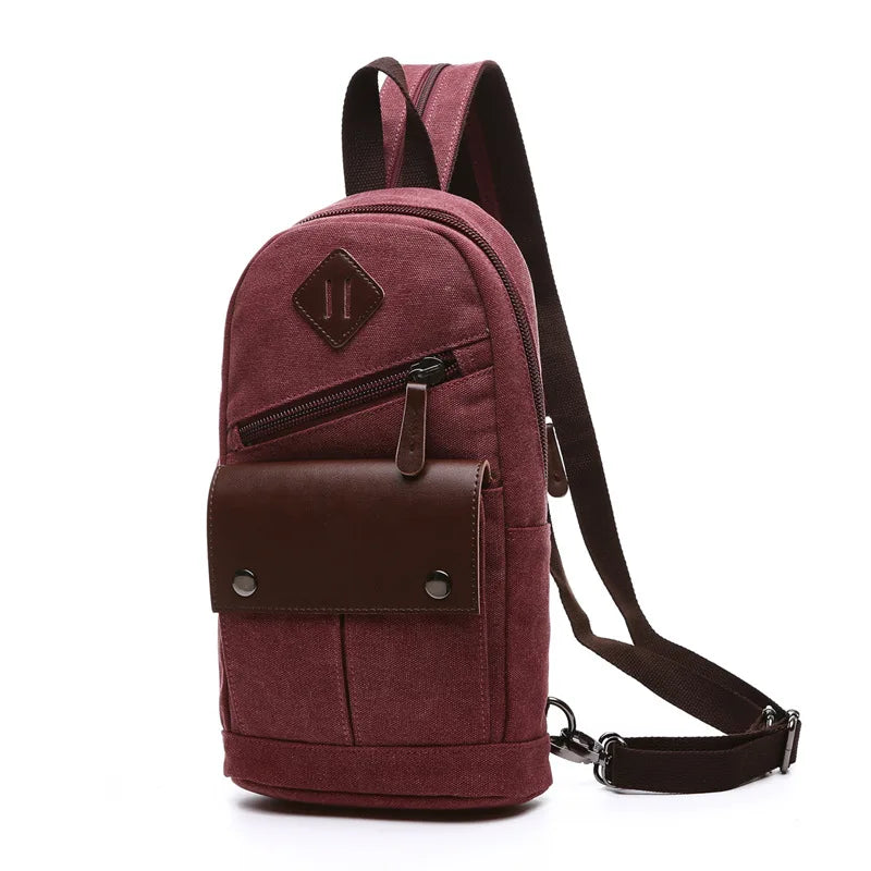 Small Canvas Backpack Unisex Women Men