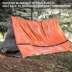 2 Person Emergency Shelter Survival Bivy Tube Tent Kit