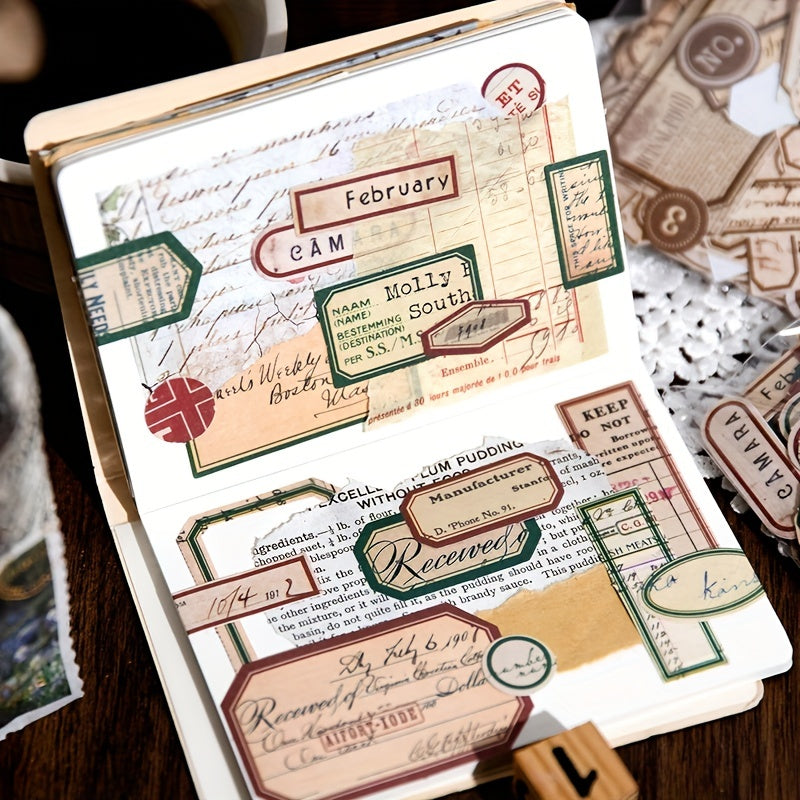 1000pcs Vintage Stickers for DIY Projects and Collages