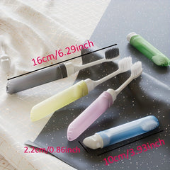 Portable Folding Toothbrush Soft Bristles Home Travel Use